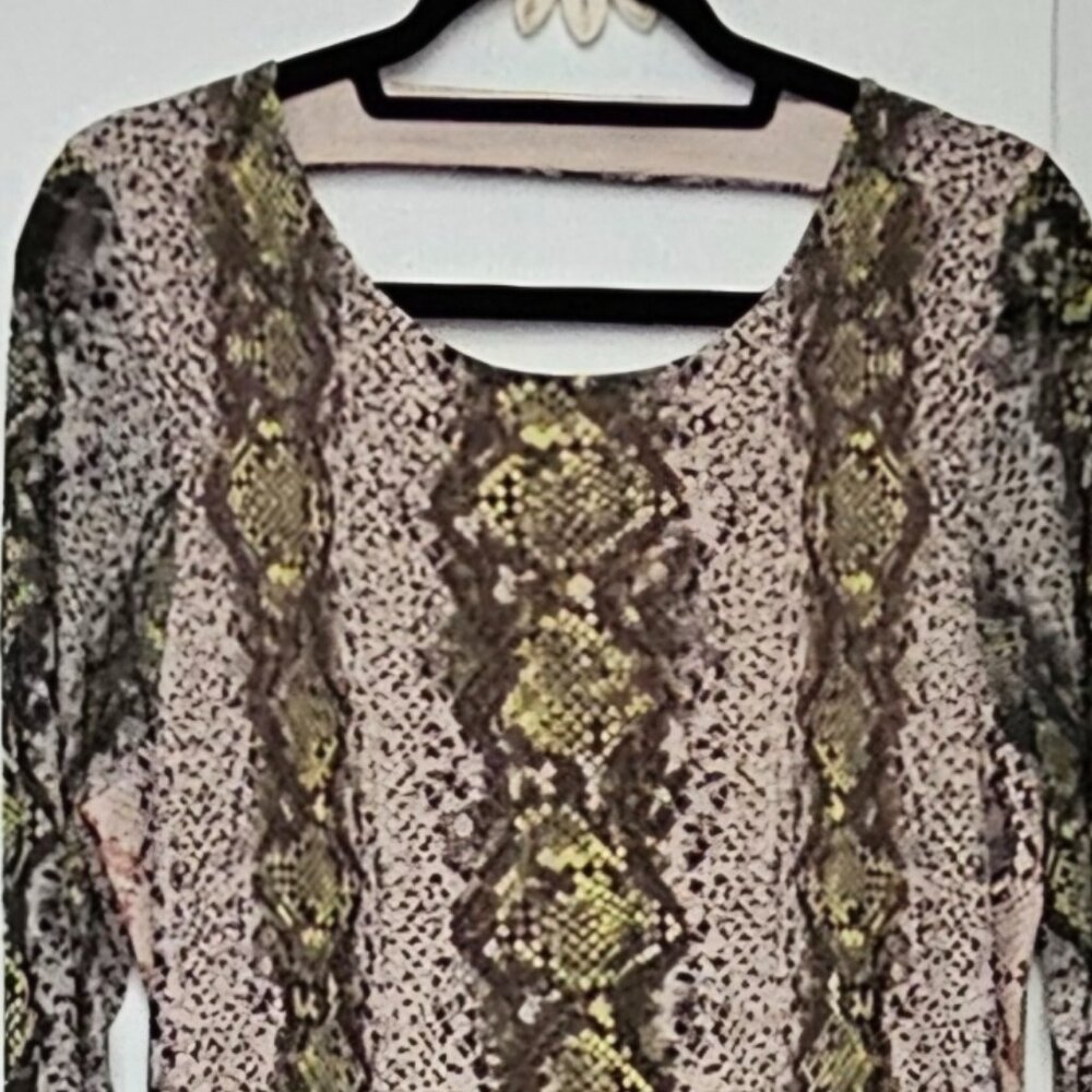 AFRM Snakeskin Print Dress - Never Worn XL